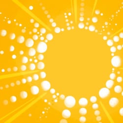 yellow sunburst illustration