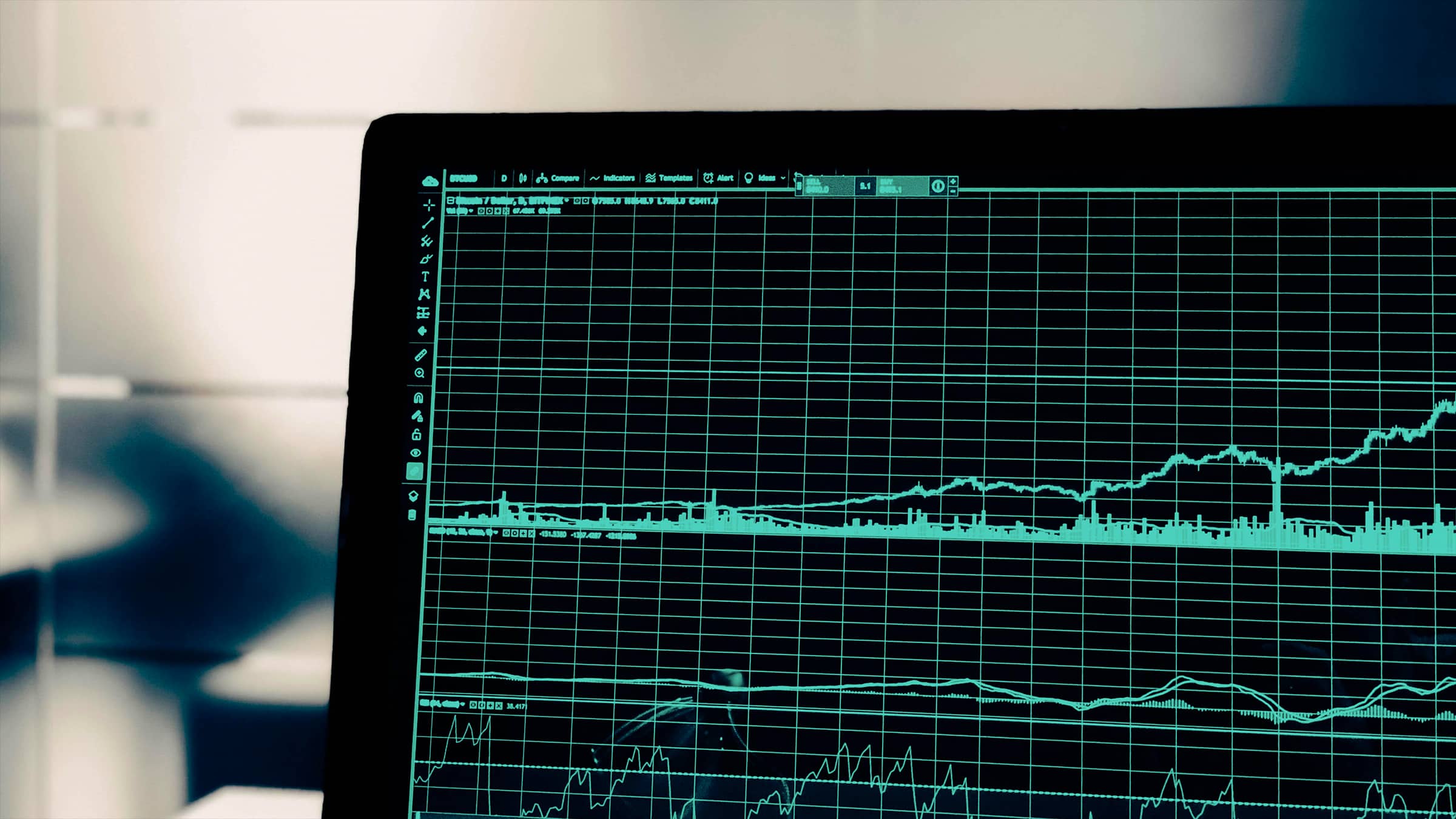 Computer chart with generic data.