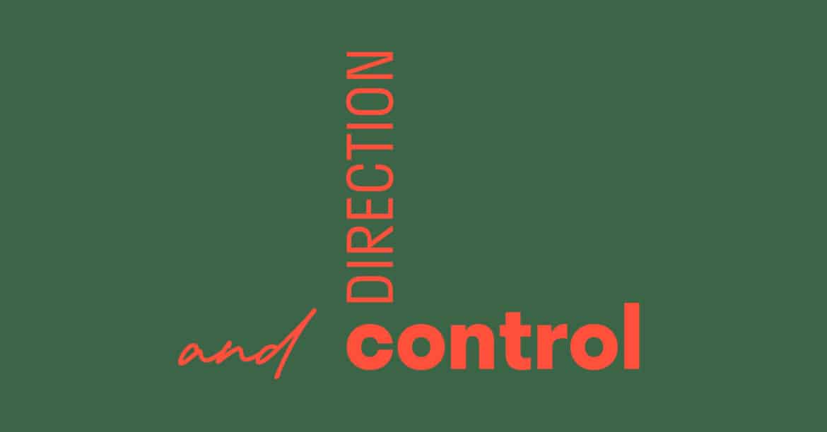 Text: Direction and control