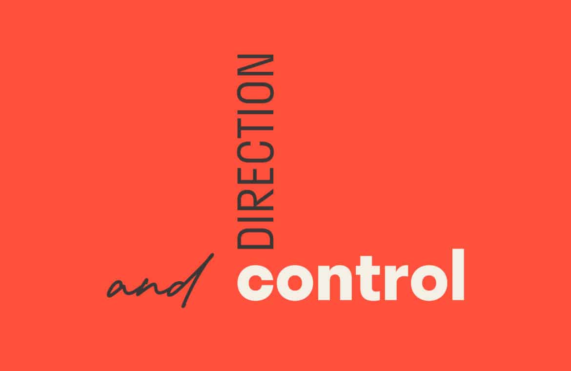 Text: Direction and control
