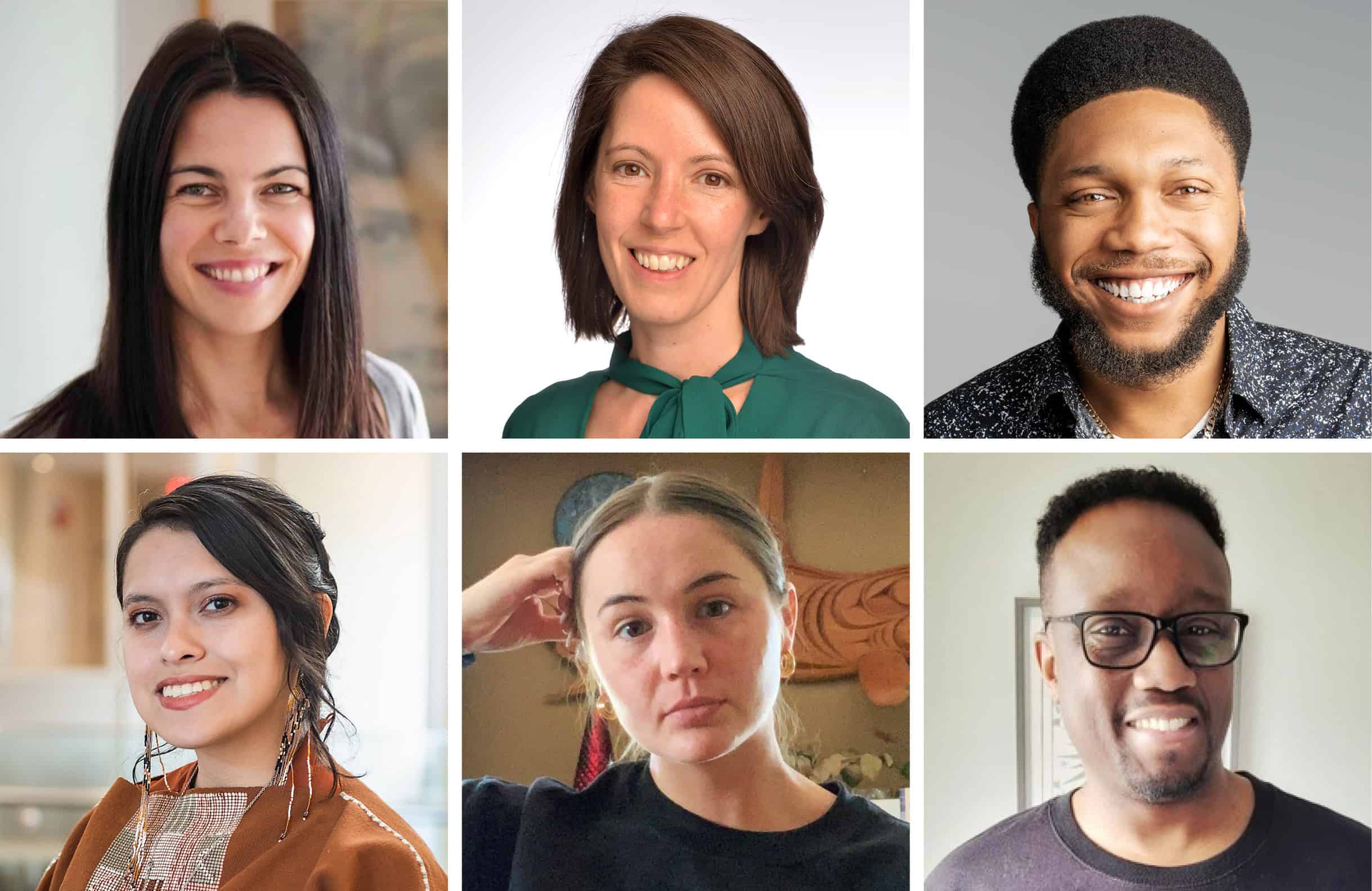 Profile pictures of six people: Julia Boyle, Christina Maes Nino, Paul Bailey, Greg Frankson, Lucero González Ruiz and Laura Dragon