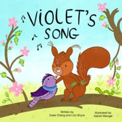 The cover of Violet's Song, illustrated by Sakshi Mangal.