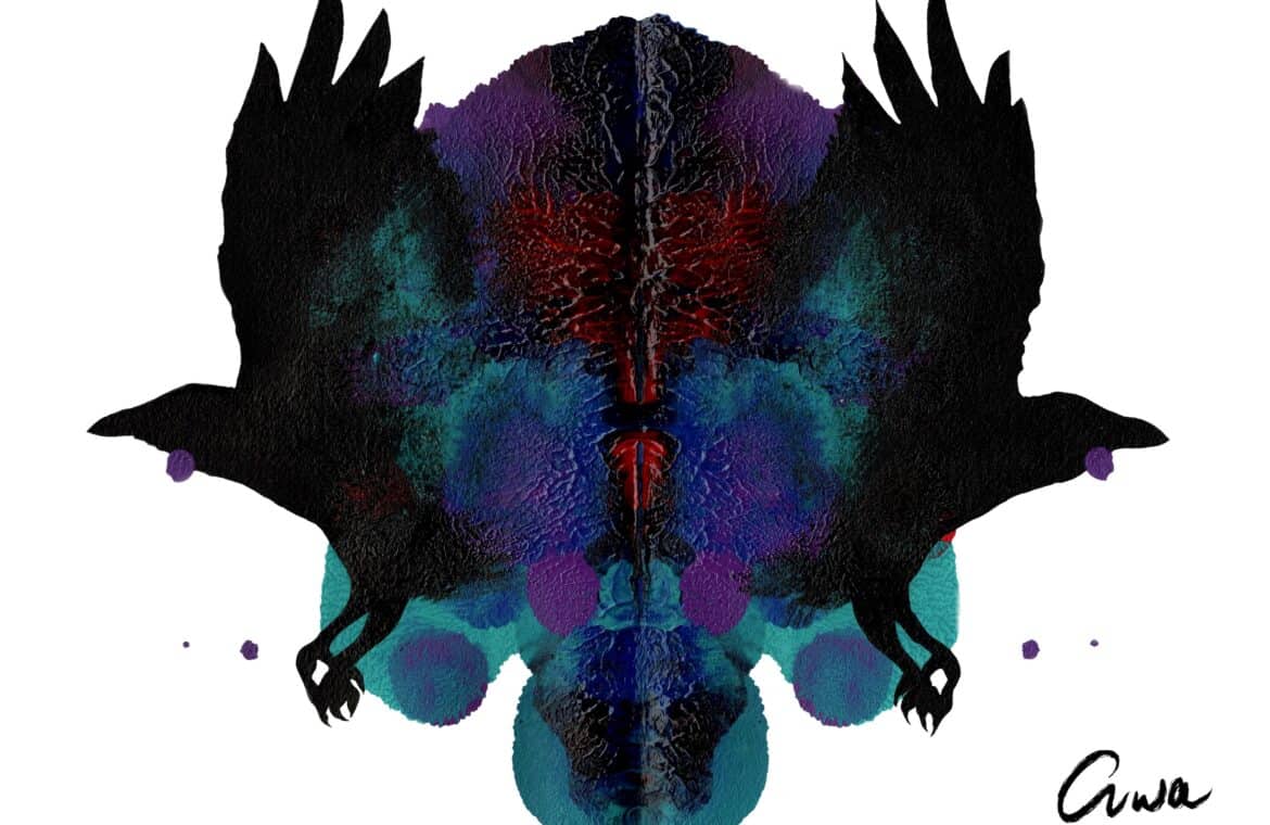 A stylized illustration of a human skull representing death, the end of a stage, by artist Eruoma Awashish.