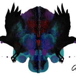 A stylized illustration of a human skull representing death, the end of a stage, by artist Eruoma Awashish.