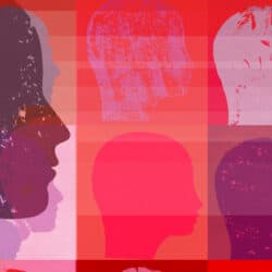 A graphic that shows silhouettes of women’s heads.