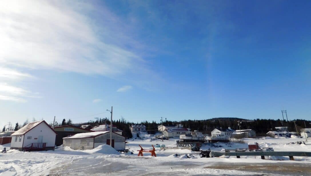 A photo of the community of Rigolet in Labrador.