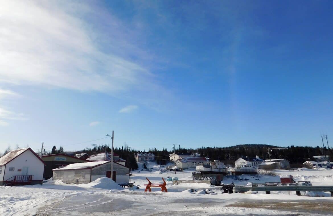 A photo of the community of Rigolet in Labrador.