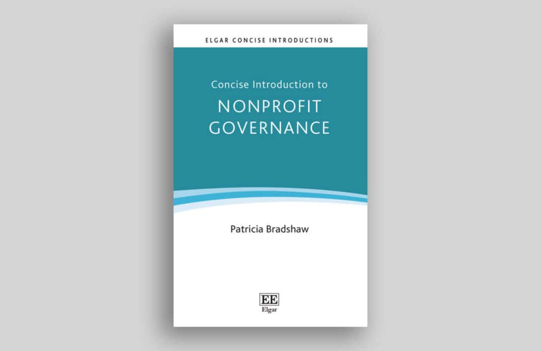 The cover of Patricia Bradshaw’s Concise Introduction to Nonprofit Governance.